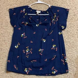 NWOT Petite Flutter Sleeve Blouse